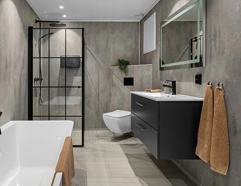 Mamparas de cristal personalizadas, ideales para ba&ntilde;os, oficinas y proyectos de separaci&oacute;n de espacios.